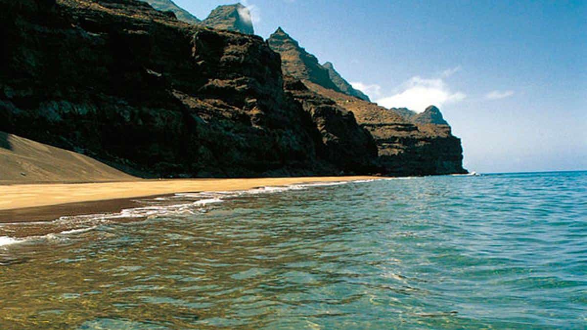 Playa virgen de Güigüi en Gran Canaria
